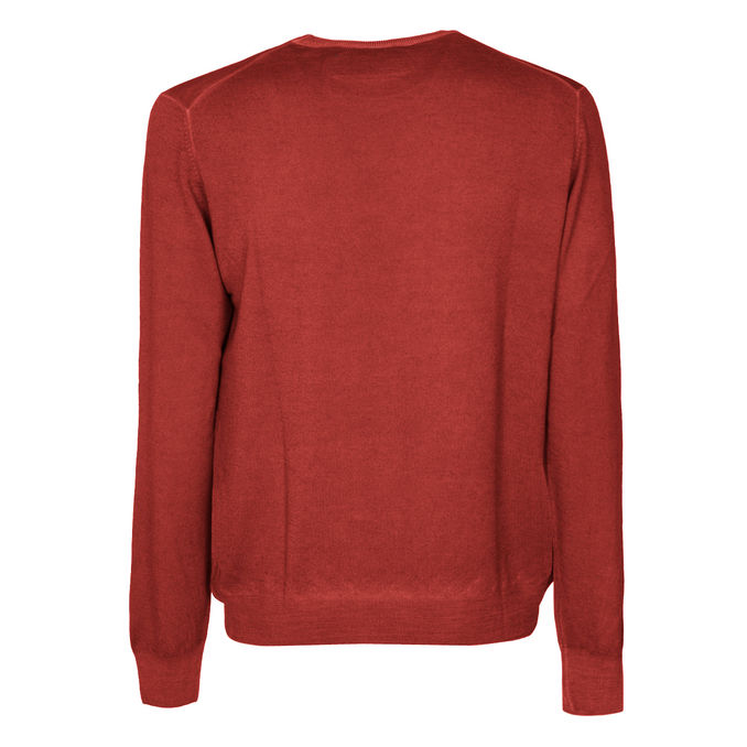 PULLOVER MERINOS Uomo Rosso