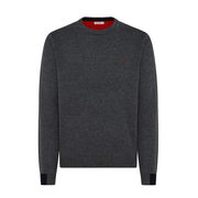 PULLOVER POLSINI COLORATI Uomo Grigio Scuro PULLOVER POLSINI COLORATI Uomo Grigio Scuro