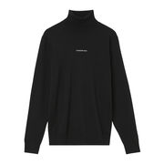 PULLOVER ROLL NECK MICRO BRANDING Uomo Nero PULLOVER ROLL NECK MICRO BRANDING Uomo Nero