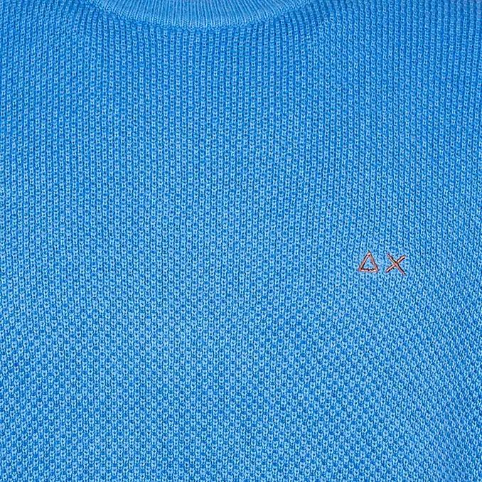 PULLOVER ROUND KNIT Uomo Azzurro