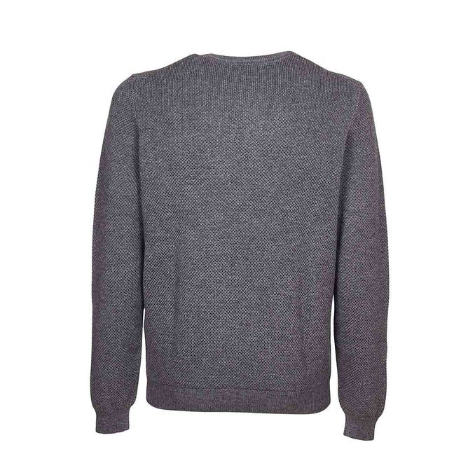 PULLOVER ROUND KNIT Uomo Grigio Medio