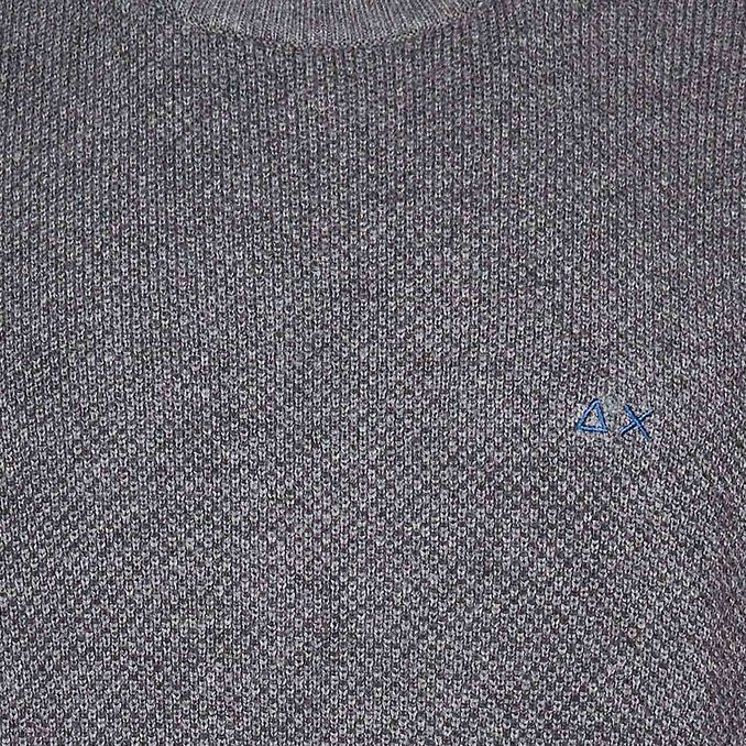 PULLOVER ROUND KNIT Uomo Grigio Medio