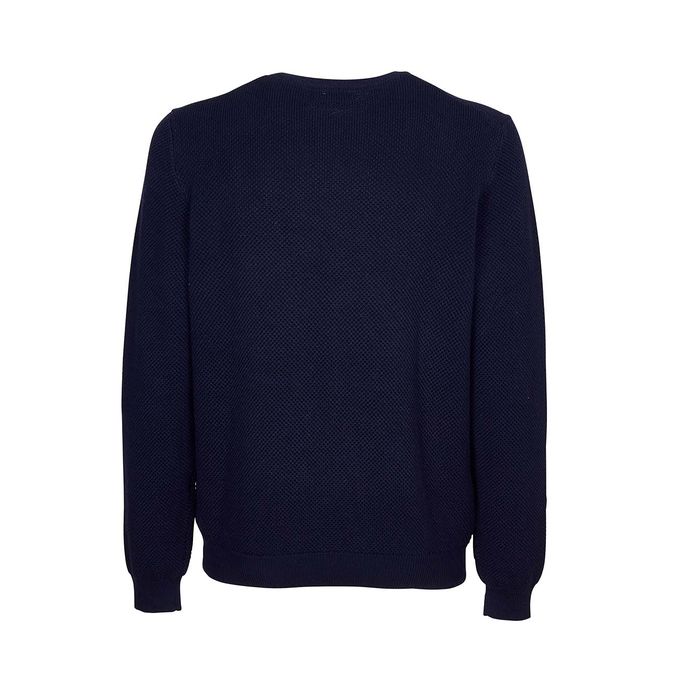 PULLOVER ROUND KNIT Uomo Navy Blue