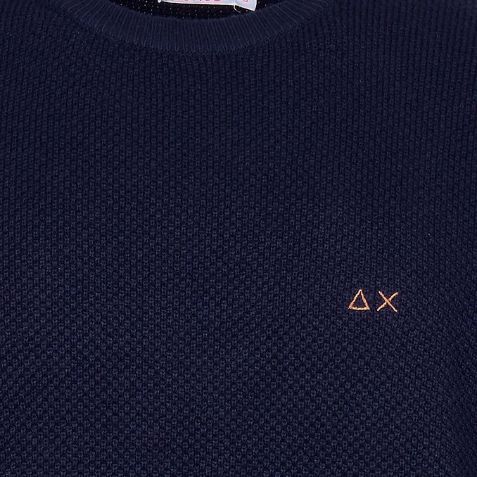 PULLOVER ROUND KNIT Uomo Navy Blue