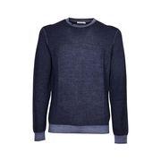 PULLOVER ROUND VINTAGE MERINOS Uomo Navy Blue PULLOVER ROUND VINTAGE MERINOS Uomo Navy Blue