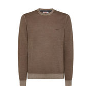 PULLOVER ROUND VINTAGE Uomo Beige Scuro  PULLOVER ROUND VINTAGE Uomo Beige Scuro