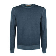 PULLOVER TINTO IN CAPO Uomo Blu Avio PULLOVER TINTO IN CAPO Uomo Blu Avio