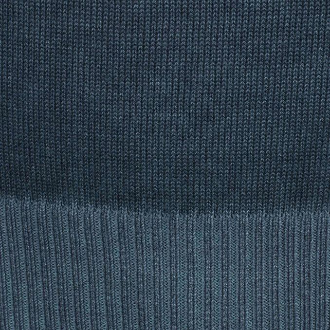 PULLOVER TINTO IN CAPO Uomo Blu Avio