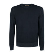 PULLOVER TINTO IN CAPO Uomo Blu Navy