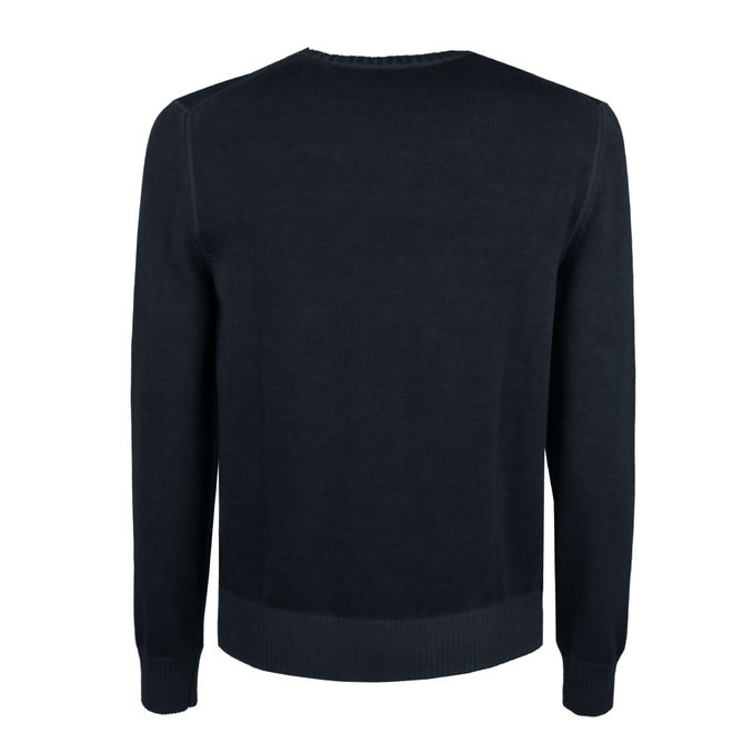 PULLOVER TINTO IN CAPO Uomo Blu Navy