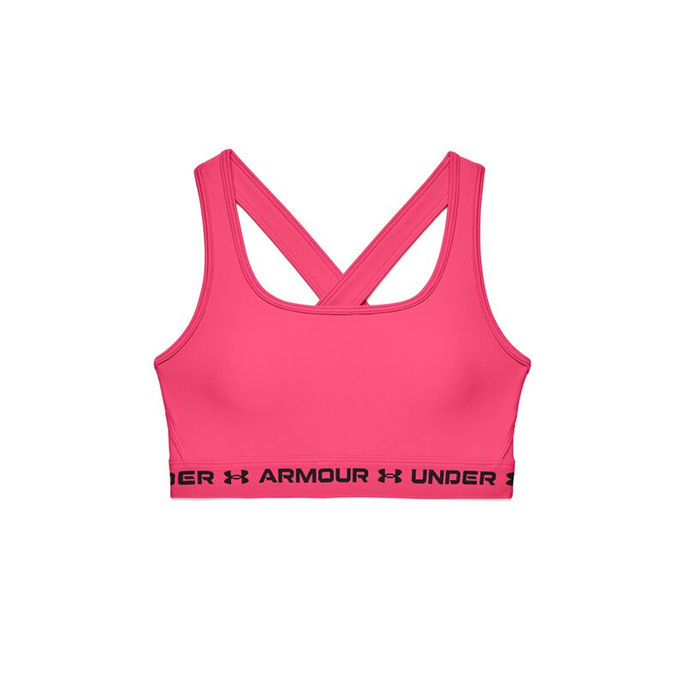 Under Armour Reggiseno Sportivo Crossback Mid Donna Cerise Mascheroni