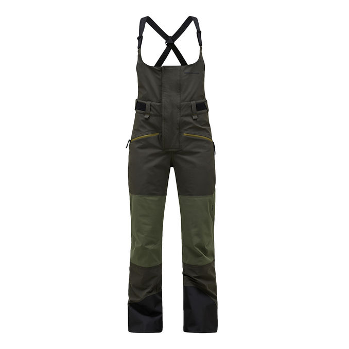 SALOPETTE 2L STRETCH BIB Donna Olive Extreme Pine Needle 