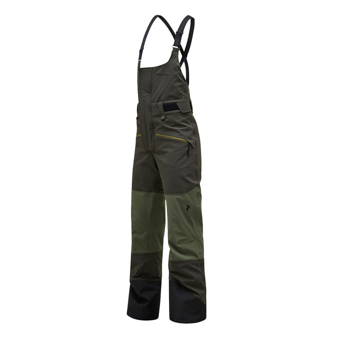 SALOPETTE 2L STRETCH BIB Donna Olive Extreme Pine Needle 