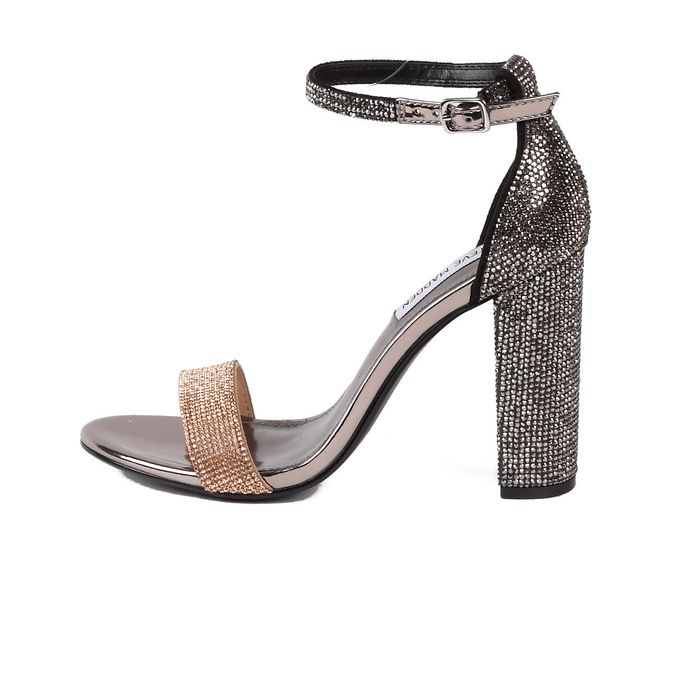 SANDALI ALTO FULL STRASS CON CINTURINO