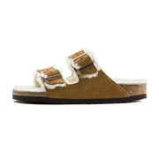 SANDALI ARIZONA CON FIBBIA SHEARLING SUEDE Unisex Mink SANDALI ARIZONA CON FIBBIA SHEARLING SUEDE Unisex Mink