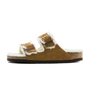 SANDALI ARIZONA CON FIBBIA SHEARLING SUEDE Unisex Mink SANDALI ARIZONA CON FIBBIA SHEARLING SUEDE Unisex Mink