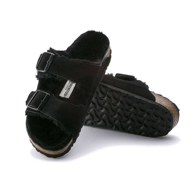 SANDALI ARIZONA SHEARLING Unisex Black