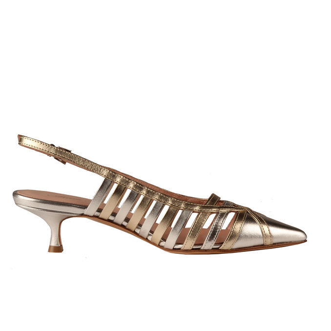 SANDALI CHANEL LAMINATO Donna Argento