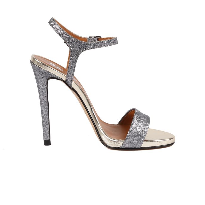 SANDALI GLITTER CON TACCO STILETTO Donna Peltro