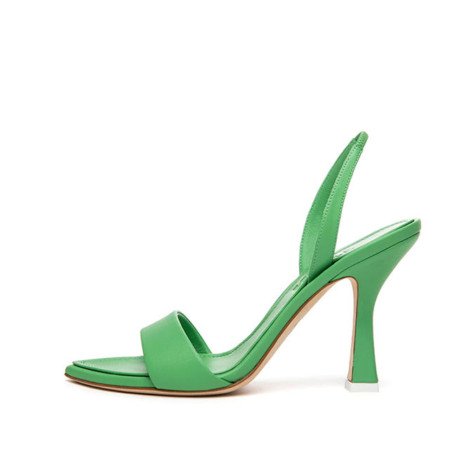 SANDALI SUOLA A PUNTA Donna Verde
