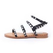 SANDALO BASSO IN ECOPELLE CON BORCHIE Donna Black SANDALO BASSO IN ECOPELLE CON BORCHIE Donna Black