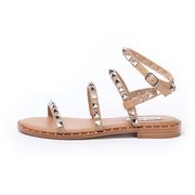 SANDALO BASSO TRAVEL IN ECOPELLE CON BORCHIE Donna Tan SANDALO BASSO TRAVEL IN ECOPELLE CON BORCHIE Donna Tan
