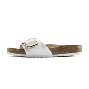 SANDALO MADRID BIG BUCKLE Unisex Patent White SANDALO MADRID BIG BUCKLE Unisex Patent White