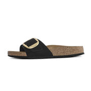 SANDALO MADRID BIGBUCKLE NABUCK LEATHER Unisex Nero SANDALO MADRID BIGBUCKLE NABUCK LEATHER Unisex Nero