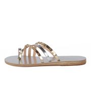 SANDALO PIATTO APLI AMALIA NAILS Donna Platinum silver SANDALO PIATTO APLI AMALIA NAILS Donna Platinum silver