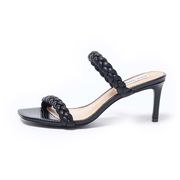 SANDALO ZAYNA CON TACCO E LISTINI A INTRECCIO Donna Black SANDALO ZAYNA CON TACCO E LISTINI A INTRECCIO Donna Black