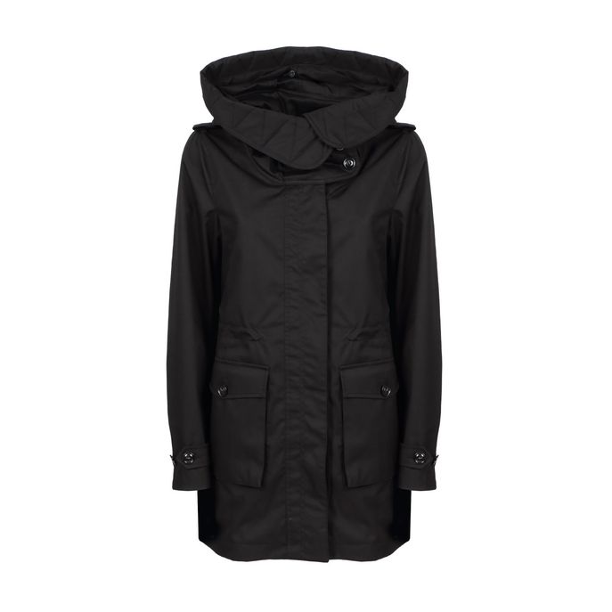 SCARLETT PARKA CON PELO E FODERA TRAPUNTATA STACCABILE Donna Black