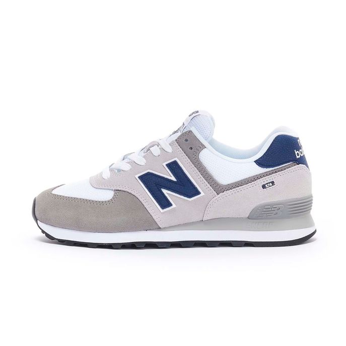 NEW BALANCE SCARPA 574 LIFESTYLE SUEDE/ MESH Uomo Grigio Bianco ...