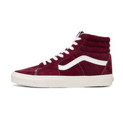 SCARPA ALTA SK8-HI IN PELLE SCAMOSCIATA Uomo Pomegranate Snow White SCARPA ALTA SK8-HI IN PELLE SCAMOSCIATA Uomo Pomegranate Snow White