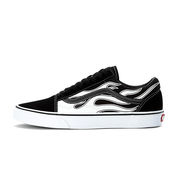SCARPA FLAME OLD SKOOL Uomo Nero Bianco SCARPA FLAME OLD SKOOL Uomo Nero Bianco