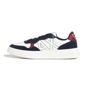 SCARPA SIMILPELLE Uomo Off White Navy SCARPA SIMILPELLE Uomo Off White Navy