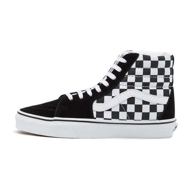 SCARPE ALTE CHECKRBOARD SK8-II Uomo Nero Bianco