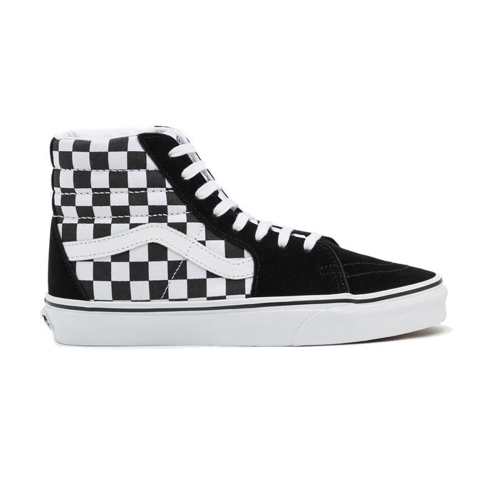 SCARPE ALTE CHECKRBOARD SK8-II Uomo Nero Bianco