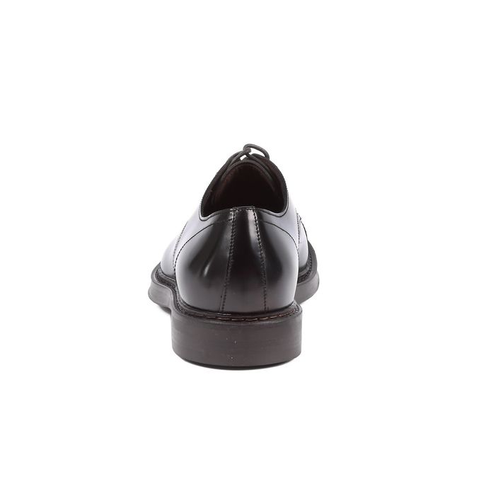 SCARPE DERBY IN PELLE SPAZZOLATA CON PUNTALE Uomo Ebano