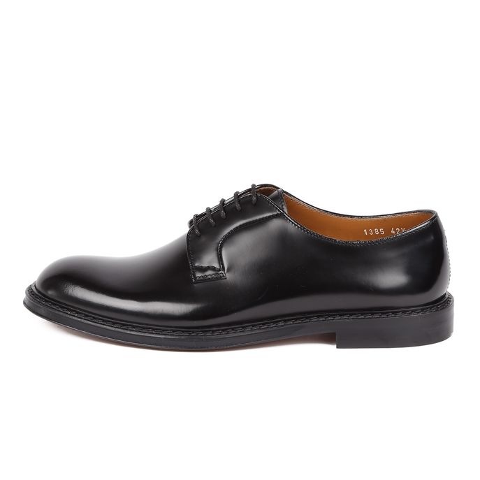 SCARPE DERBY IN PELLE SPAZZOLATA Uomo Nero
