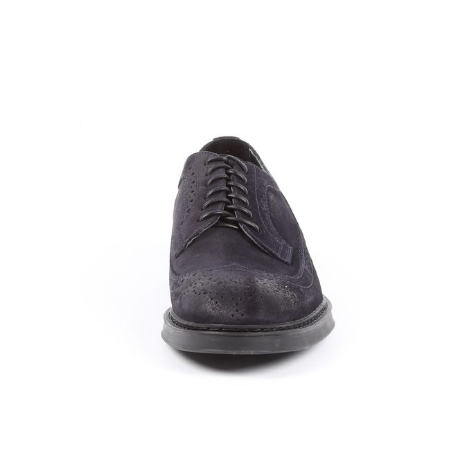 SCARPE DERBY SCAMOSCIATA A CODA DI RONDINE Uomo Blu
