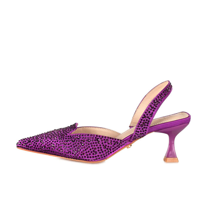 SCARPE FAFNIR VIOLA SLINGBACK/SWAROWSKY Donna Viola