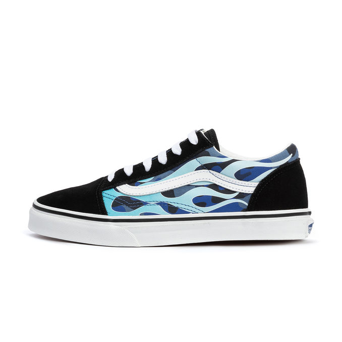 SCARPE JN OLD SKOOL Bambino Camo Flame Blue Icecamo