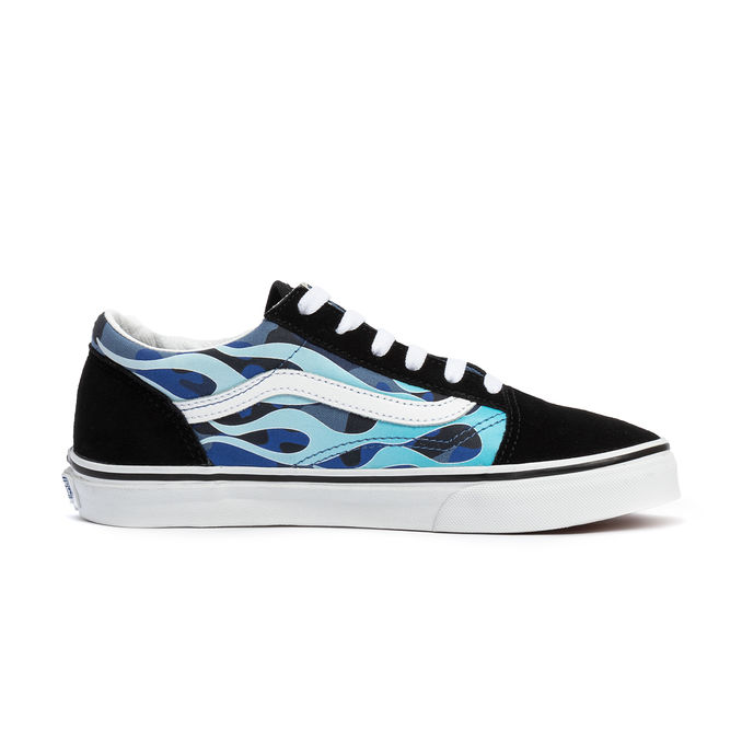 SCARPE JN OLD SKOOL Bambino Camo Flame Blue Icecamo