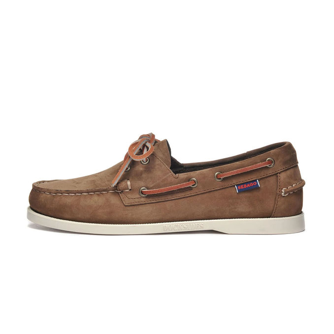 SCARPE STRINGATE DA BARCA DOCKSIDES PORTLAND NUBUCK Uomo Brown