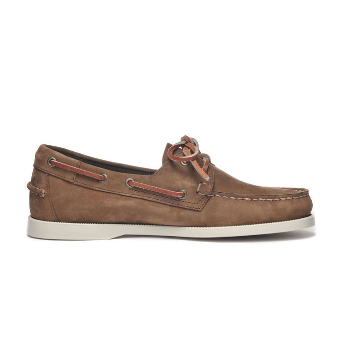 SCARPE STRINGATE DA BARCA DOCKSIDES PORTLAND NUBUCK Uomo Brown
