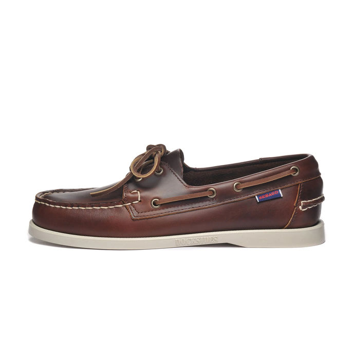 SCARPE STRINGATE DA BARCA DOCKSIDES PORTLAND WAXED Uomo Brown