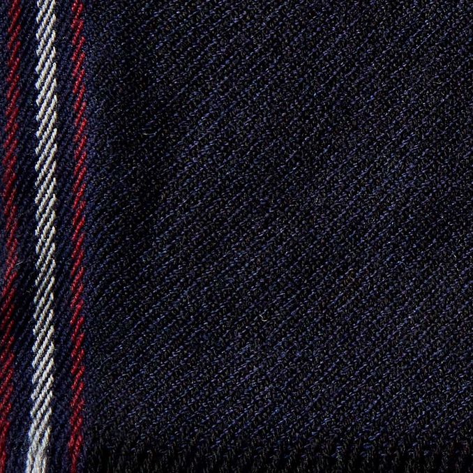 SCIARPA IN LANA Uomo Blu Nero Mosto