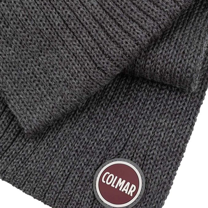 SCIARPA MISTO LANA Uomo Antracite Melange