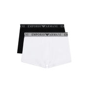 SET BOXER BIPACK LOGO ENDURANCE Uomo Bianco Nero SET BOXER BIPACK LOGO ENDURANCE Uomo Bianco Nero