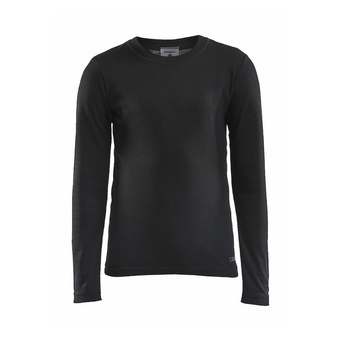 SET INTIMO CORE WARM BASELAYER MAGLIA E PANTALONE Bimbo Black